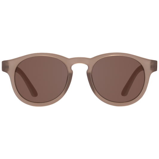 Transparent Keyhole Sunglasses with - Cocoa Cloud Amber Lens