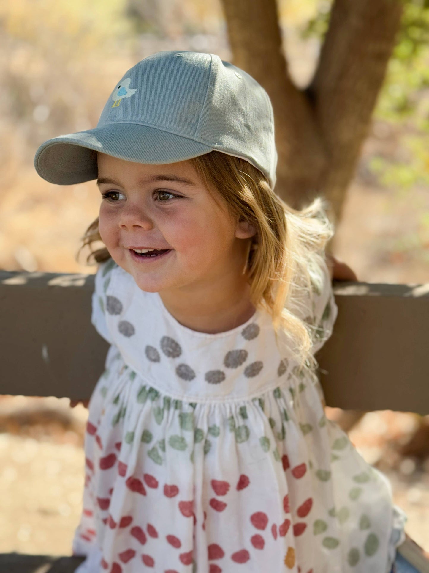 Kids Baseball Hat - Birdie Patch - Blue