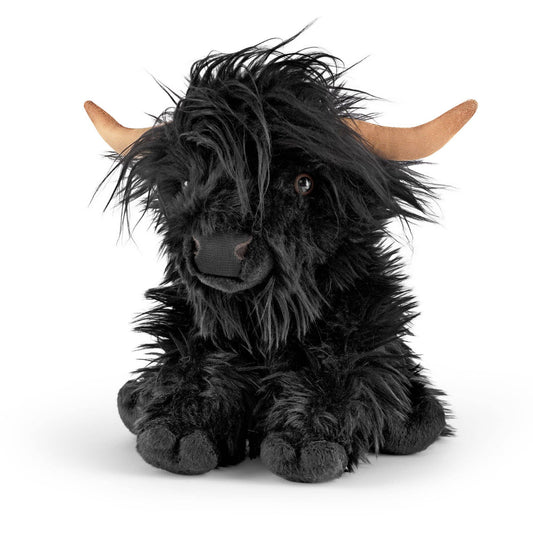 Living Nature Black Highland Cow Plush