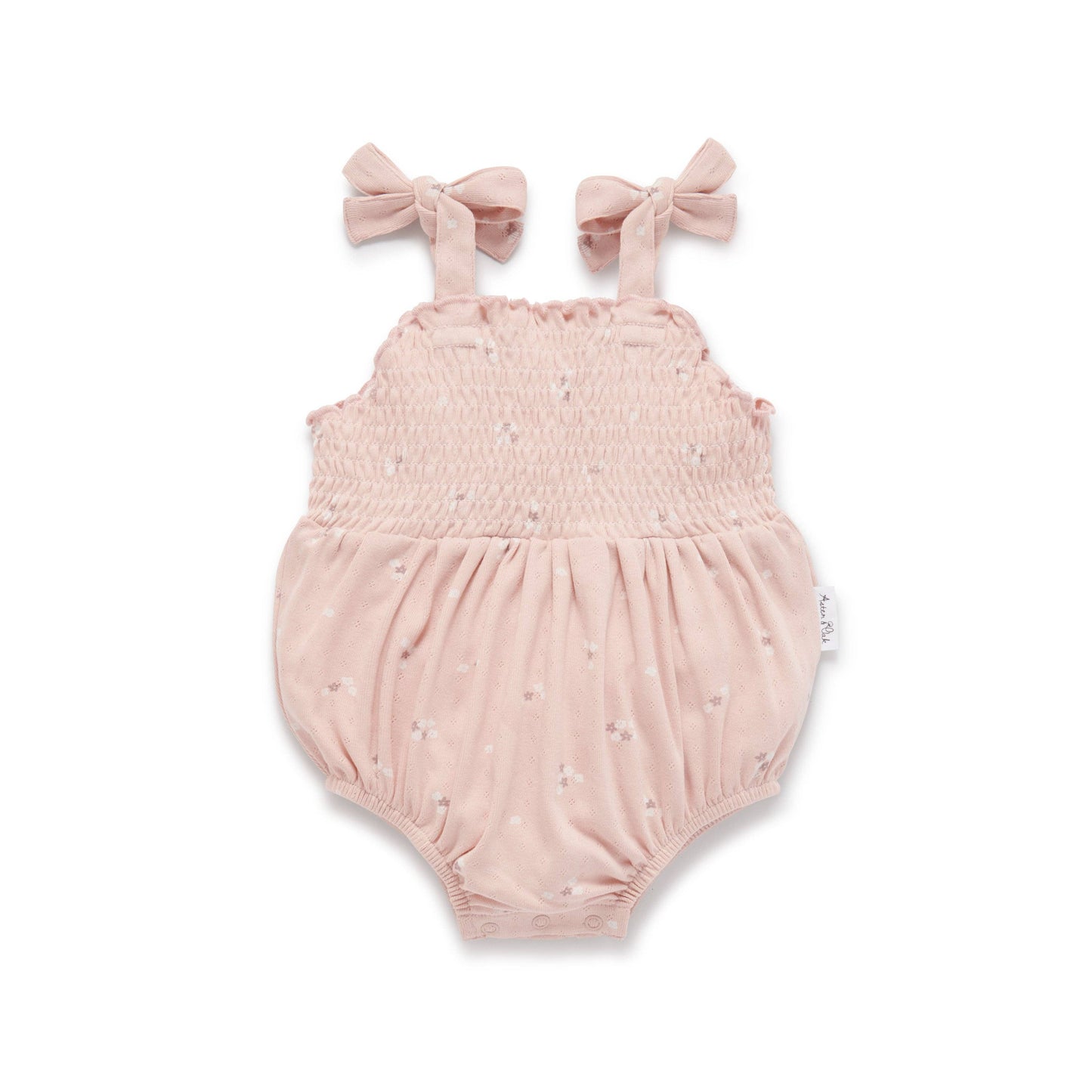 Petal Pointelle Tie Romper