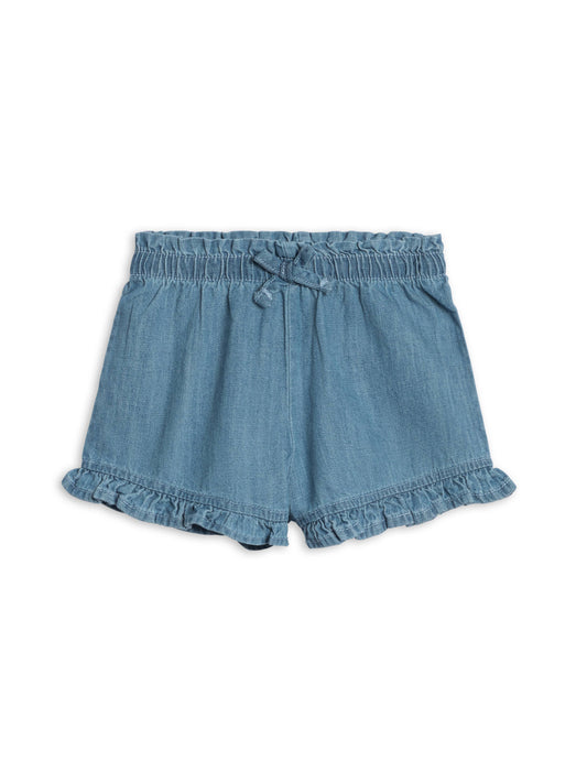Callie Chambray Ruffle Waist Short