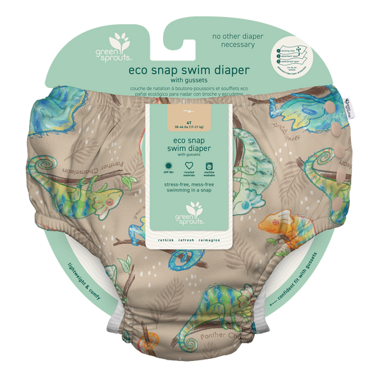 Eco Snap Swim Diaper with Gusset (Biodiversity Collection)