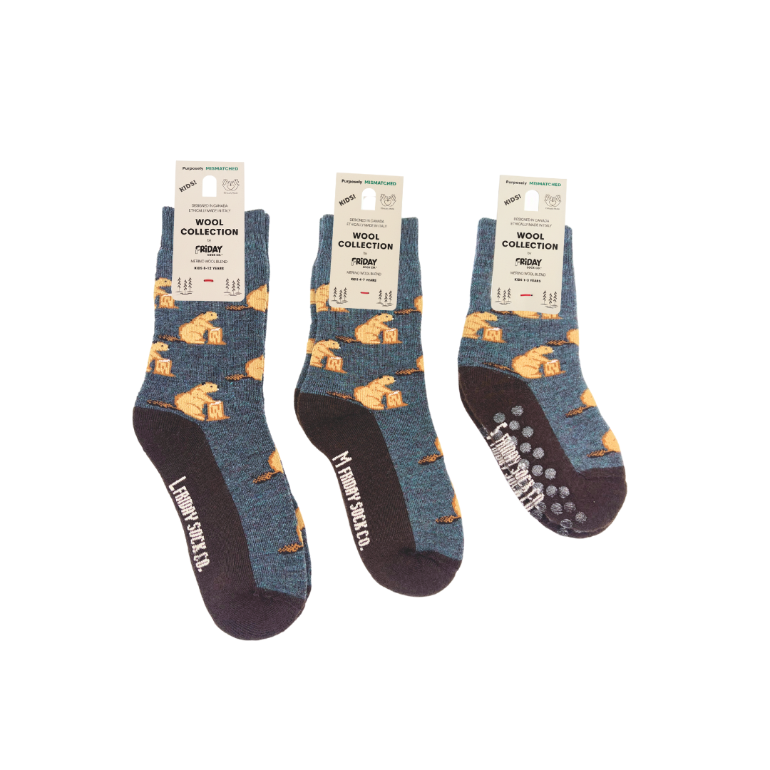 Kid's Beaver Merino Wool Socks