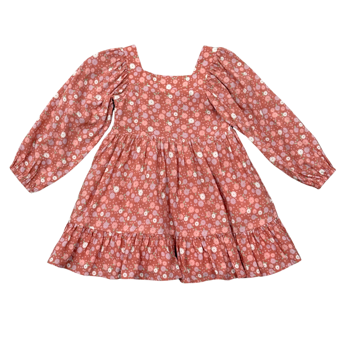 Babysprouts Girl's Long Sleeve Viscose Dress