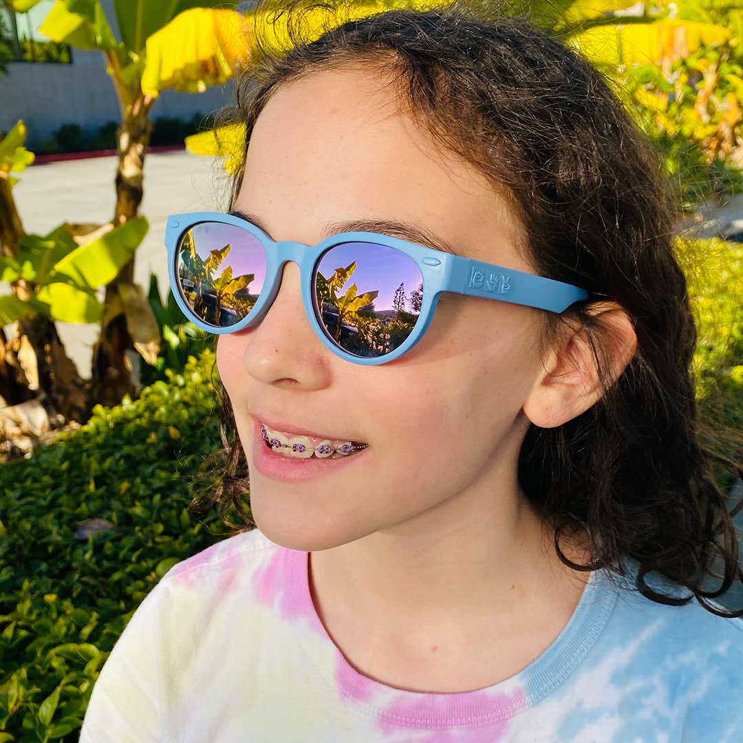 Round Sunglasses | Cloudy Blue