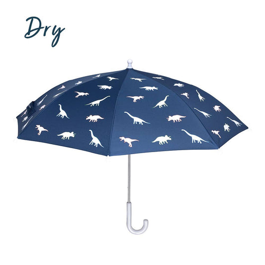 Navy Blue Color Changing Dinosaur Umbrella