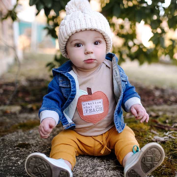 Natural Cable Beanie Baby & Kids