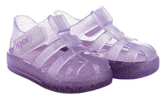 Igor Star Summer Jelly Play  Shoes | Star Glitter Lilac