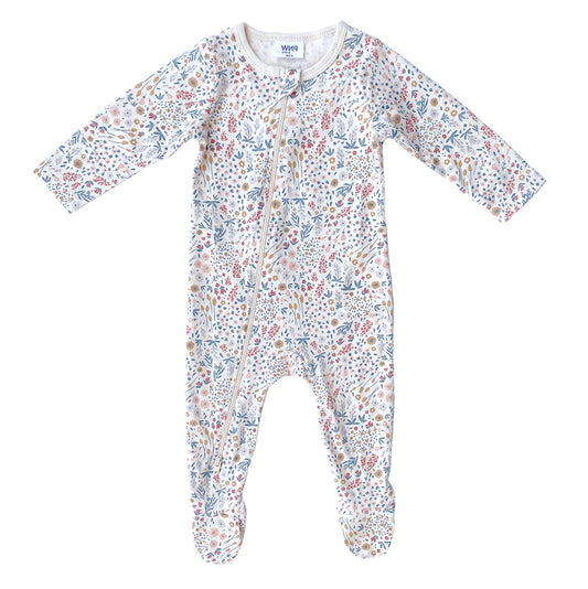PNW Baby Footed Zip Romper | Mountain Meadow