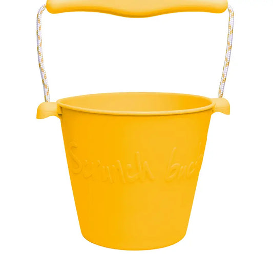 Silicone Beach Bucket | Mustard