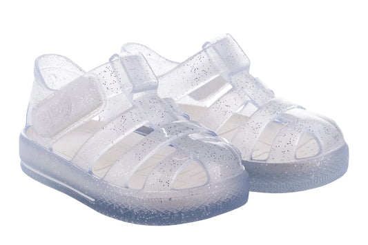 Igor Summer Star Jelly Play Shoes | Star Glitter Transparent