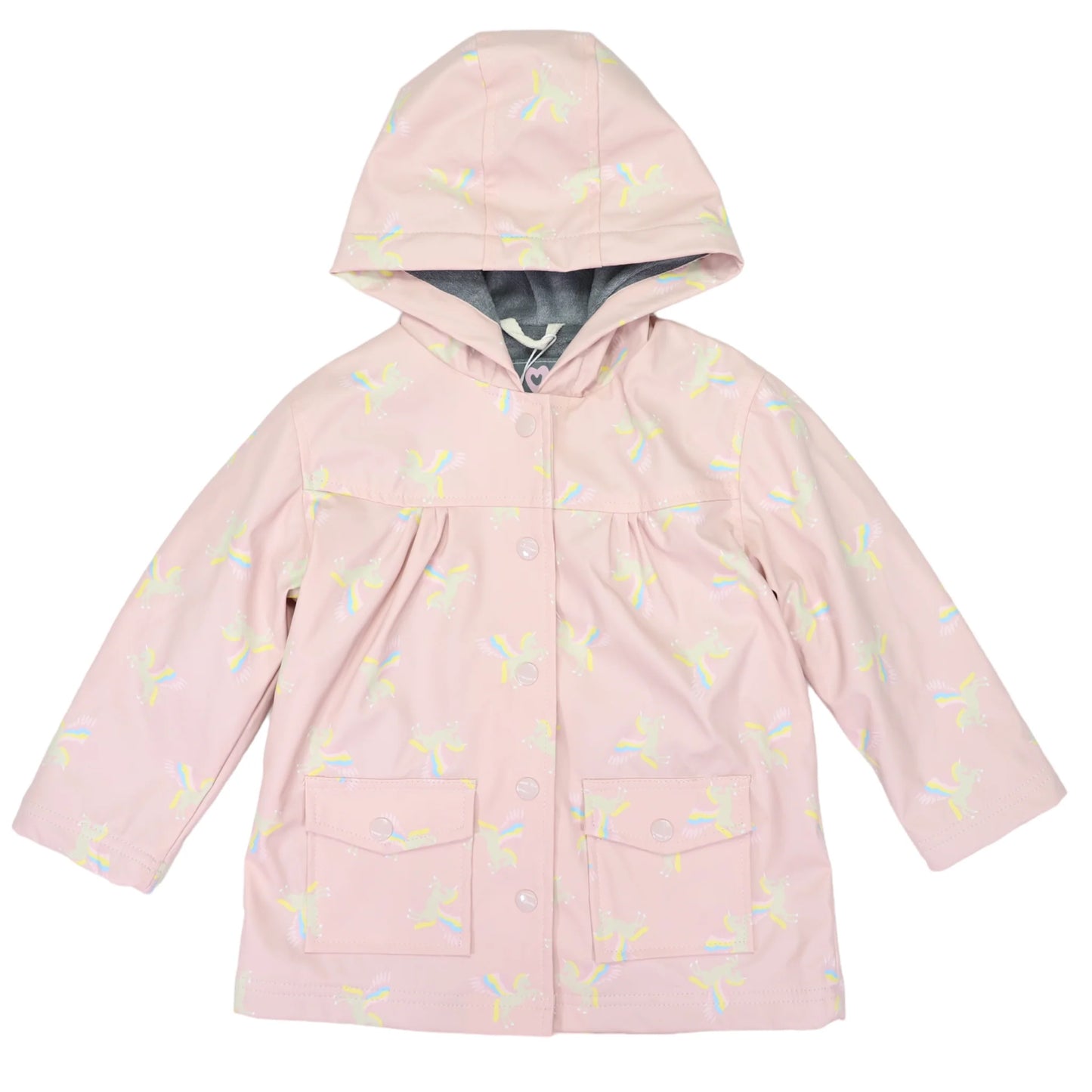 Flying Unicorn Raincoat I Dusty Pink