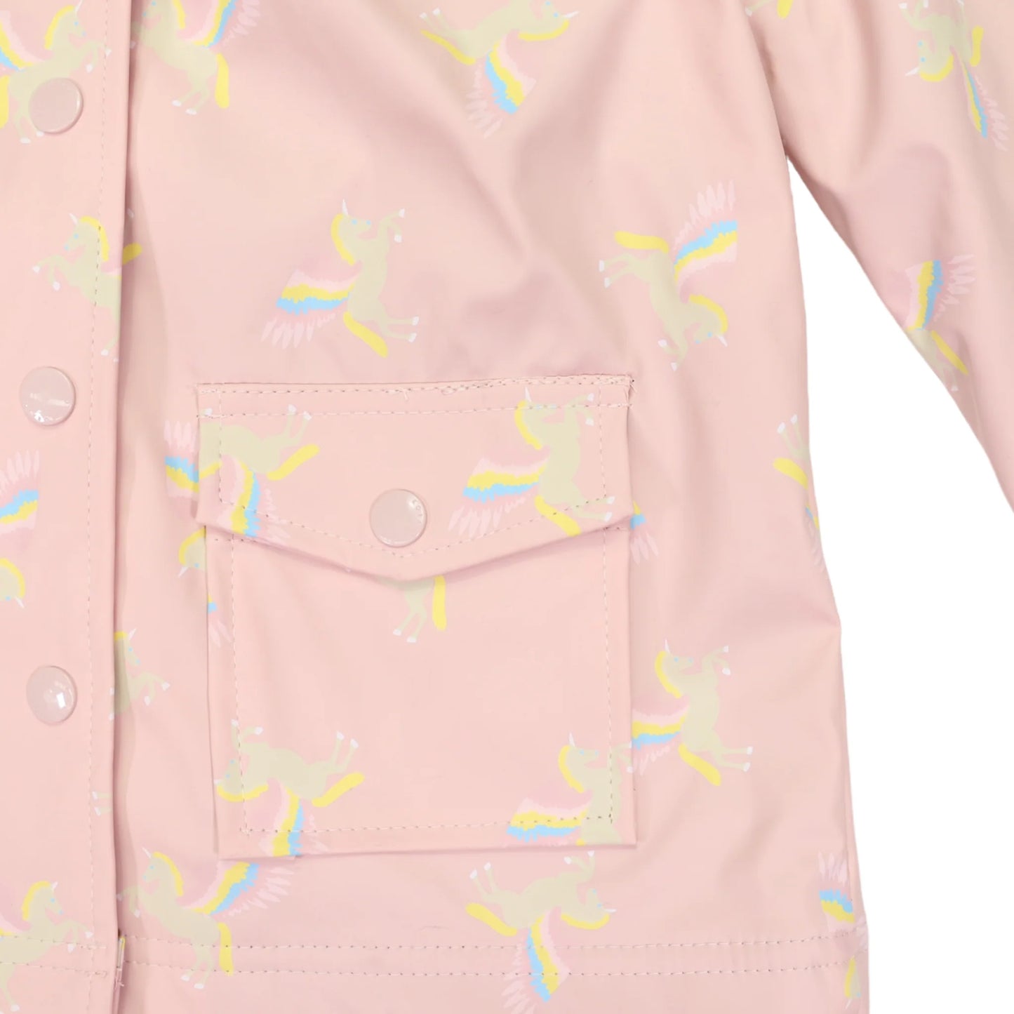 Flying Unicorn Raincoat I Dusty Pink