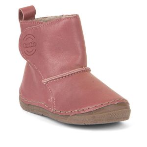 Froddo Toddler + Kids Slip-on Leather Winter Boot | Dark Pink