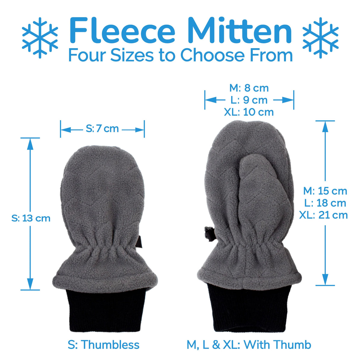 Fleece Mittens| Dark Grey
