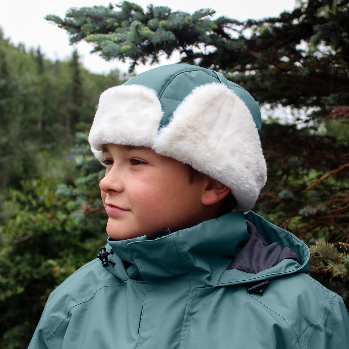 Toasty-Dry Trapper Hat| Dark Spruce