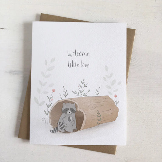 Welcome Little Love - Greeting Card