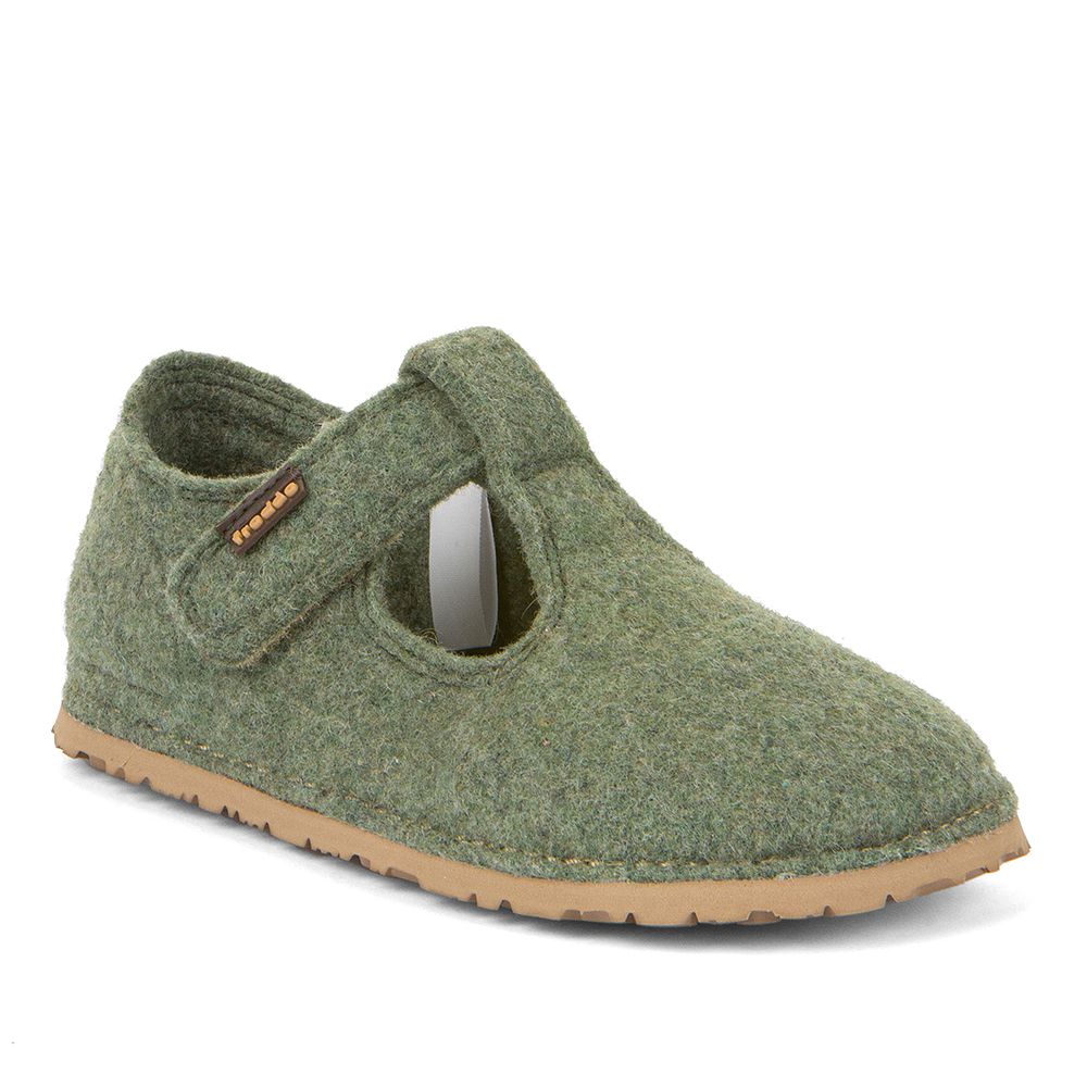 Froddo Flexy Wooly Barefoot Maryjane | Green