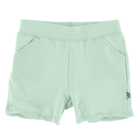 Kickee Pants Fleece Summer Shorts | Pistachio
