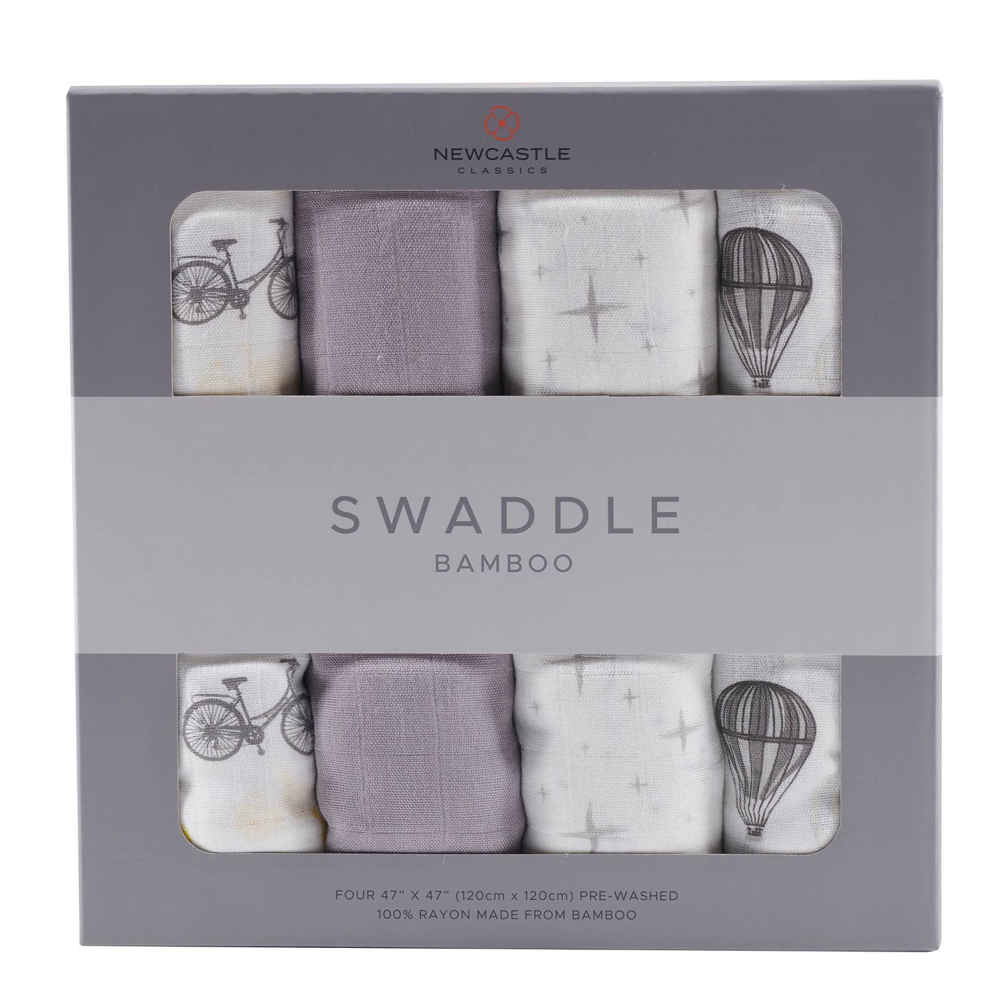 Premium Bamboo Swaddle 4-Pack | Traveler