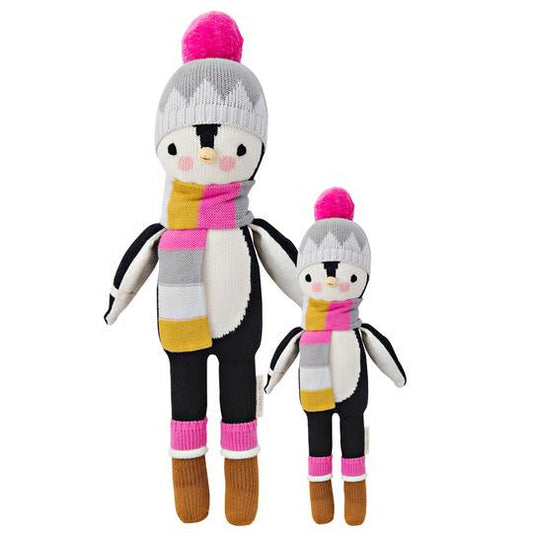 cuddle + kind Hand Knit Little  13" Dolls | Aspen the Penguin