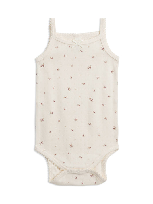 Organic Baby Eva Pointelle Tank Bodysuit | Vida Floral