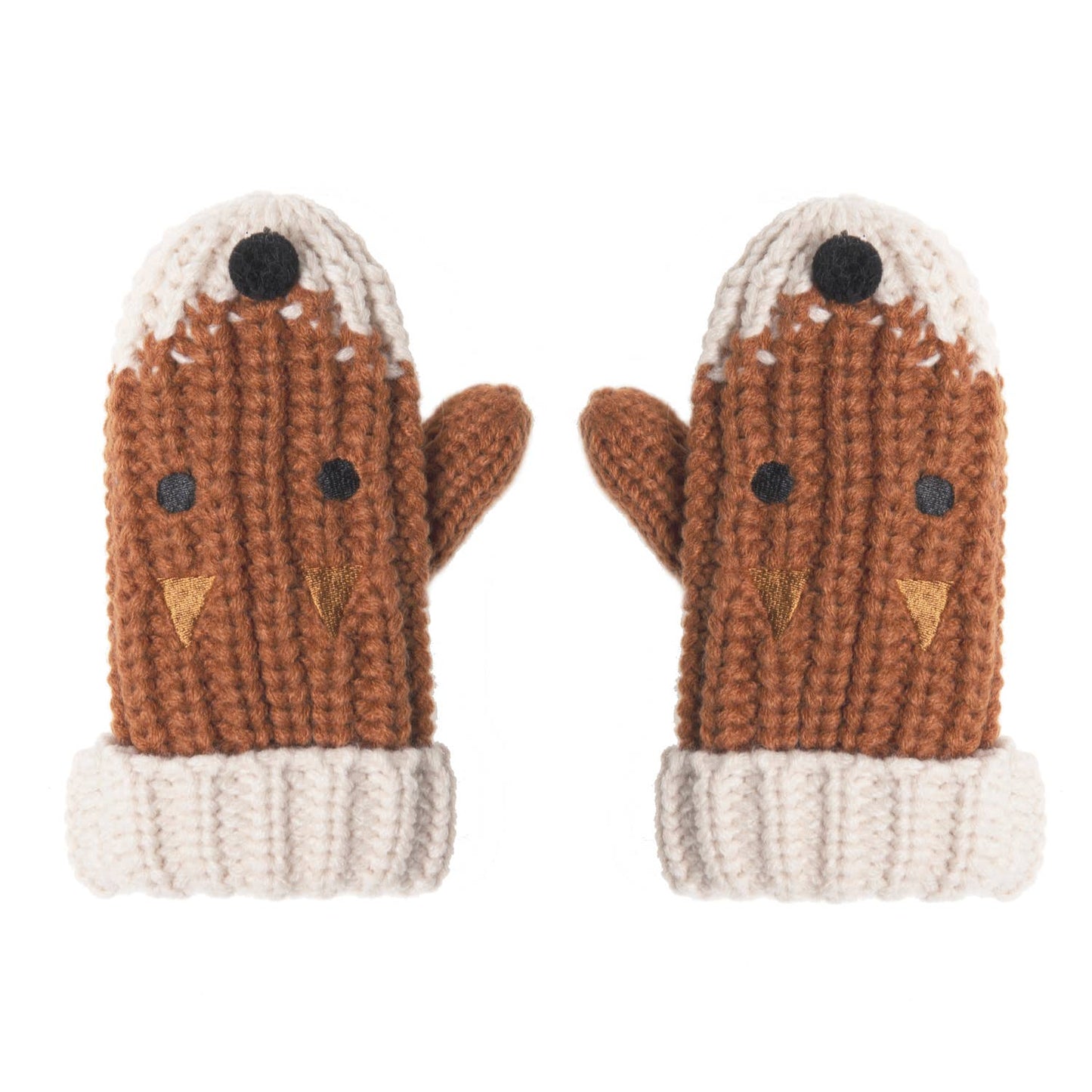 Felix Fox Knitted Mittens (3-6 Years)