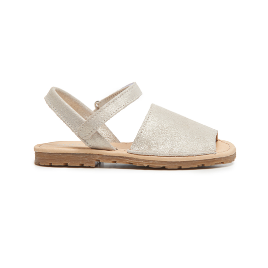 Leather Sandals : Nude Shimmer