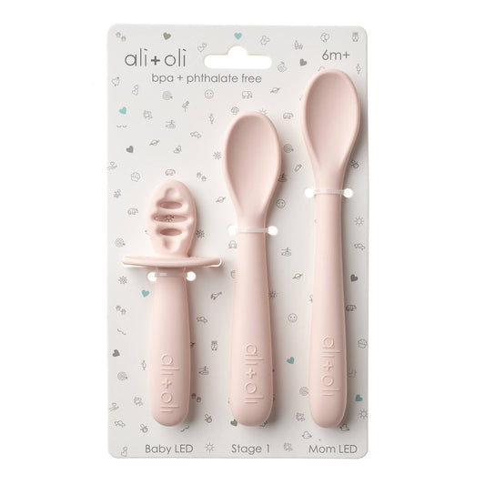 3-pc Multi Stage Spoon Set for Baby | Blush 6m+
