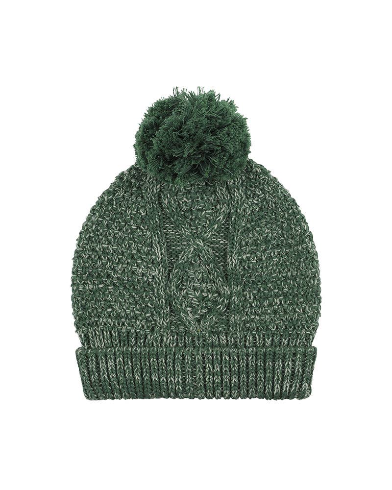 Green Cable Beanie