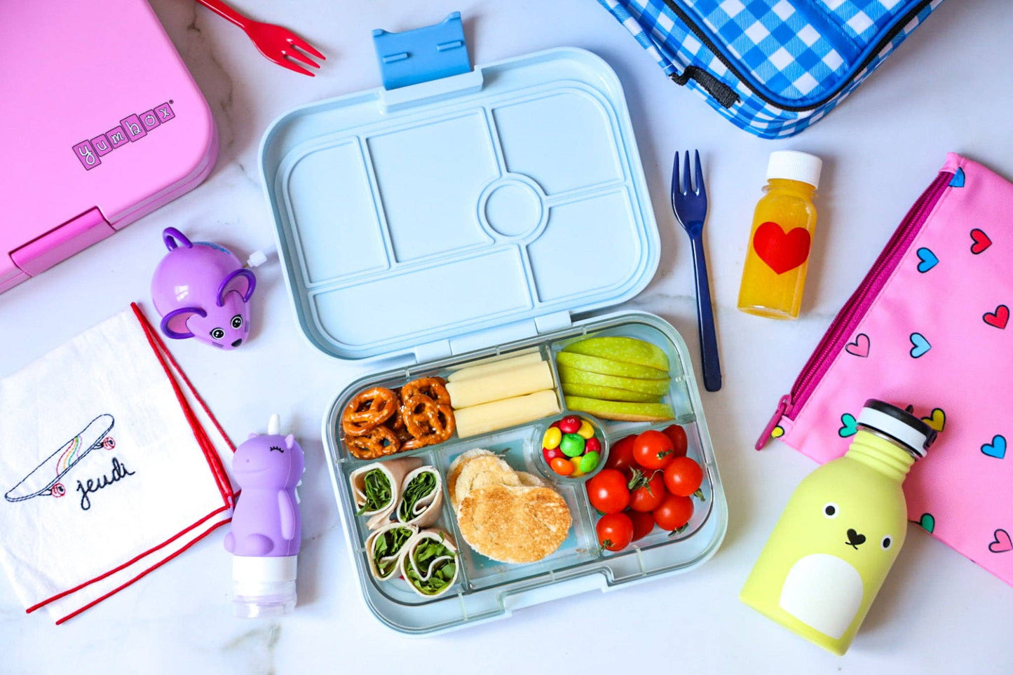 Leakproof Bento Box for Kids - Yumbox Hazy Gray