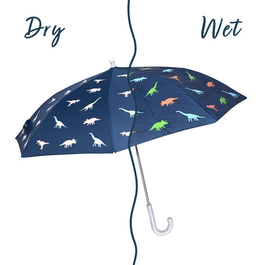 Navy Blue Color Changing Dinosaur Umbrella