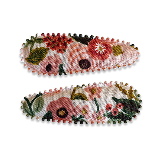 Cotton Covered Hair Clips | Brooklyn