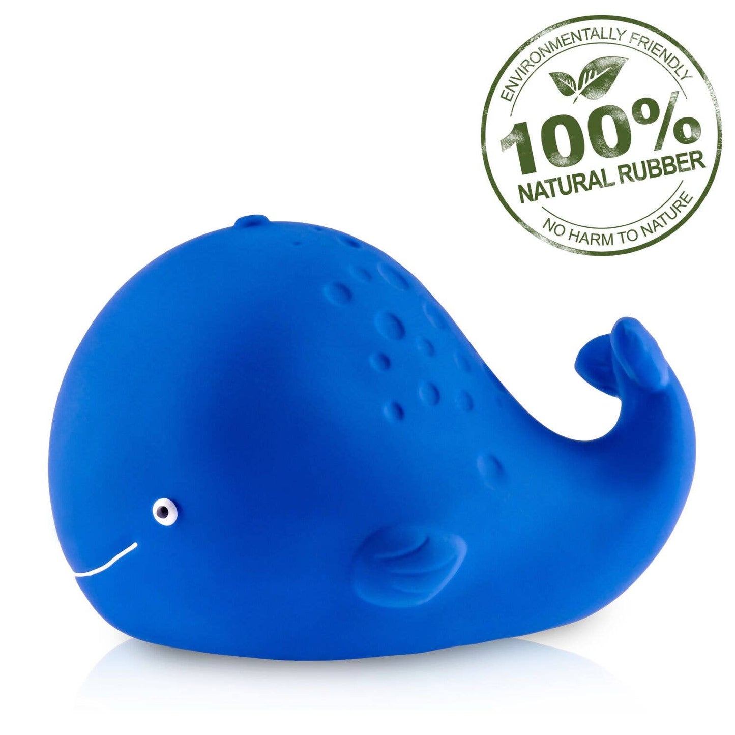 Kala the Whale Bath Toy Hole Free - 100% Pure Natural Rubber