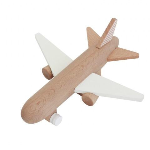 Hikoki Wooden Jet Friction Plane | White