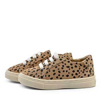 Leather Low Top Sneakers | Cheetah