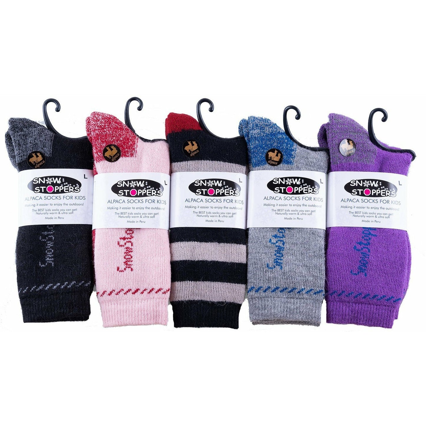 SnowStoppers Alpaca Socks for Kids | 5 Colors
