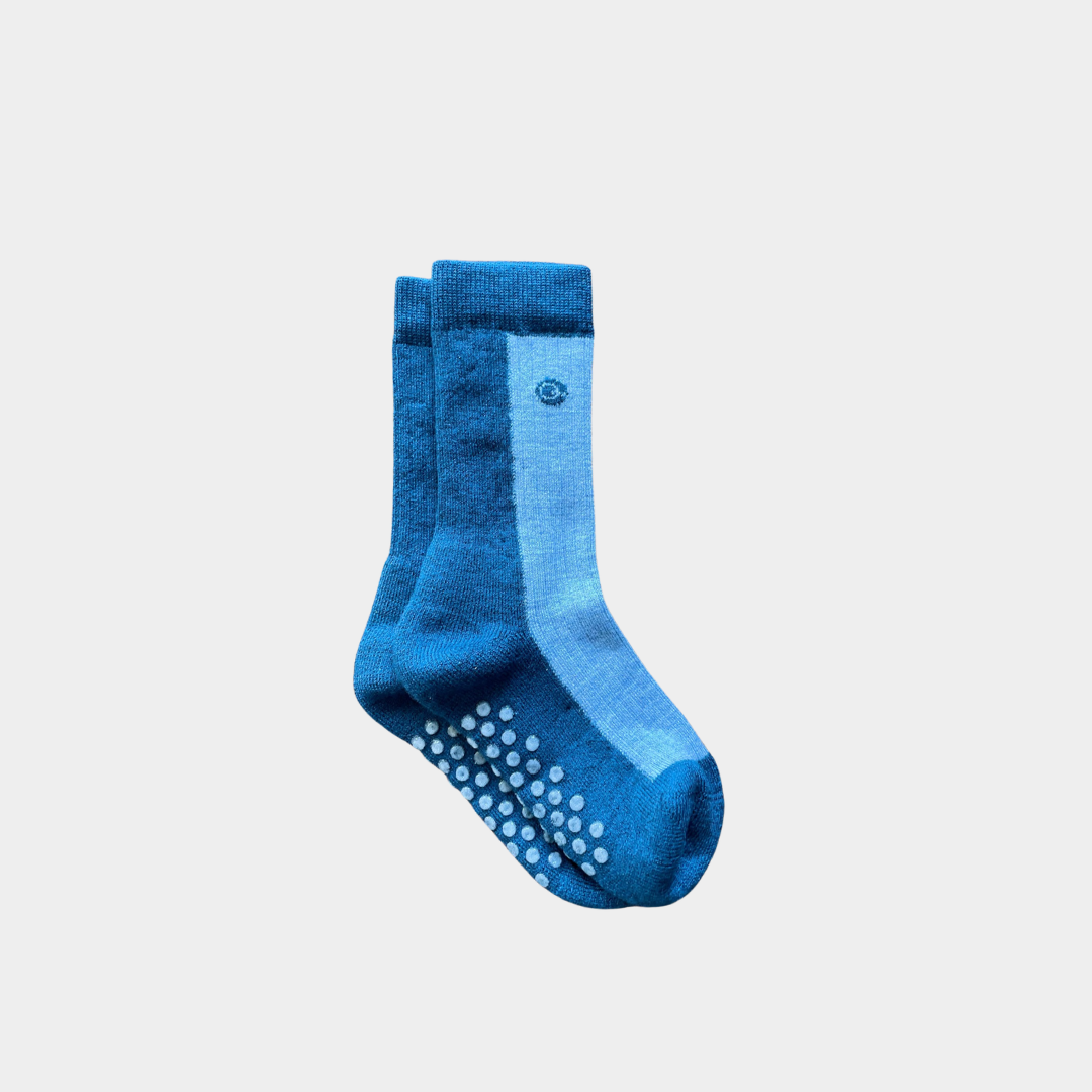 Merino Wool Mid-Weight Kids Socks | Icicle Blue