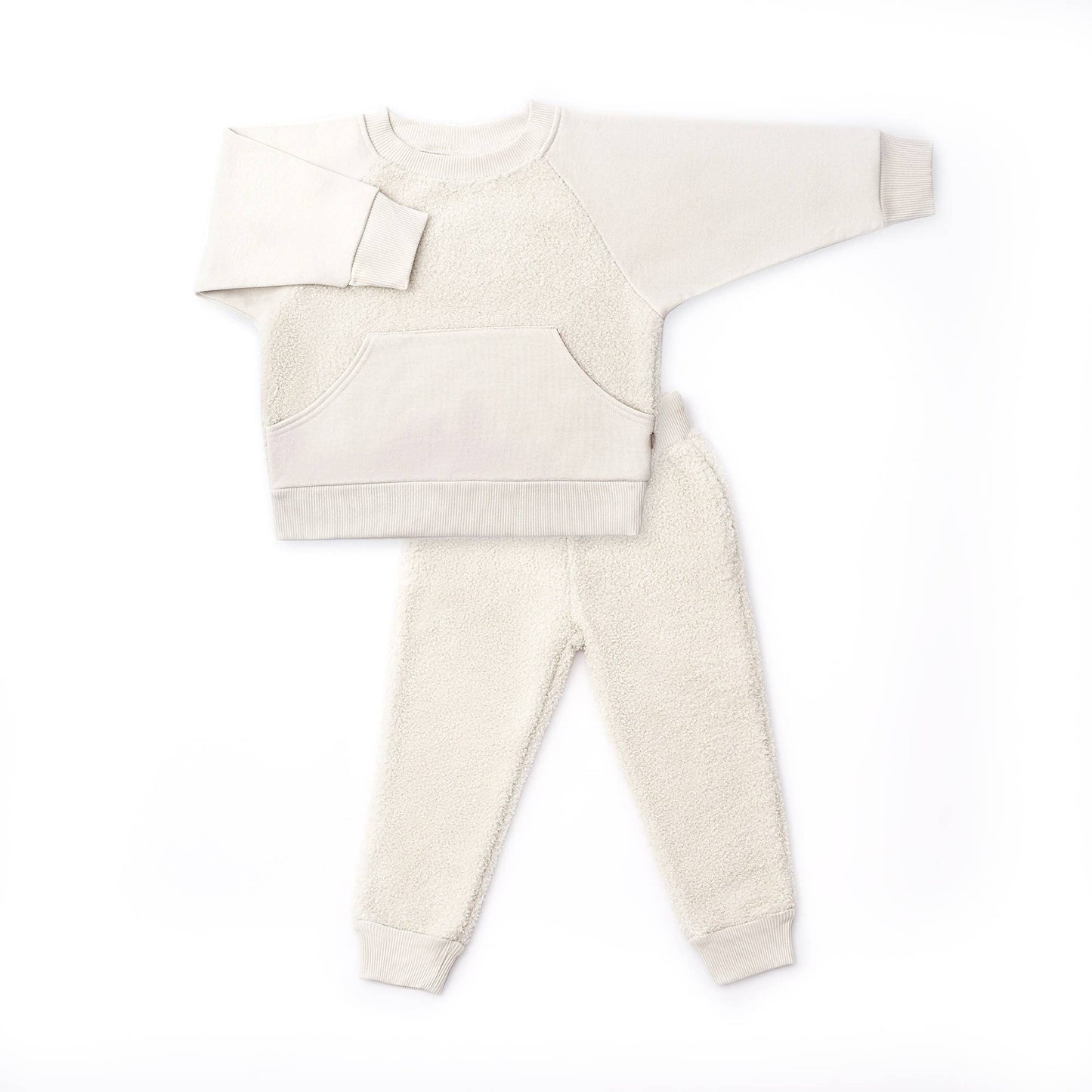 Sherpa Two-Piece Sweatsuit | Alabaster