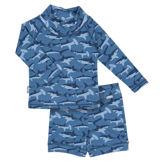 Long Sleeve 2-pc UV Swimsuit | Shark