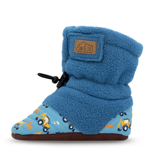 Digger | Baby Stay-Put Cozy Booties