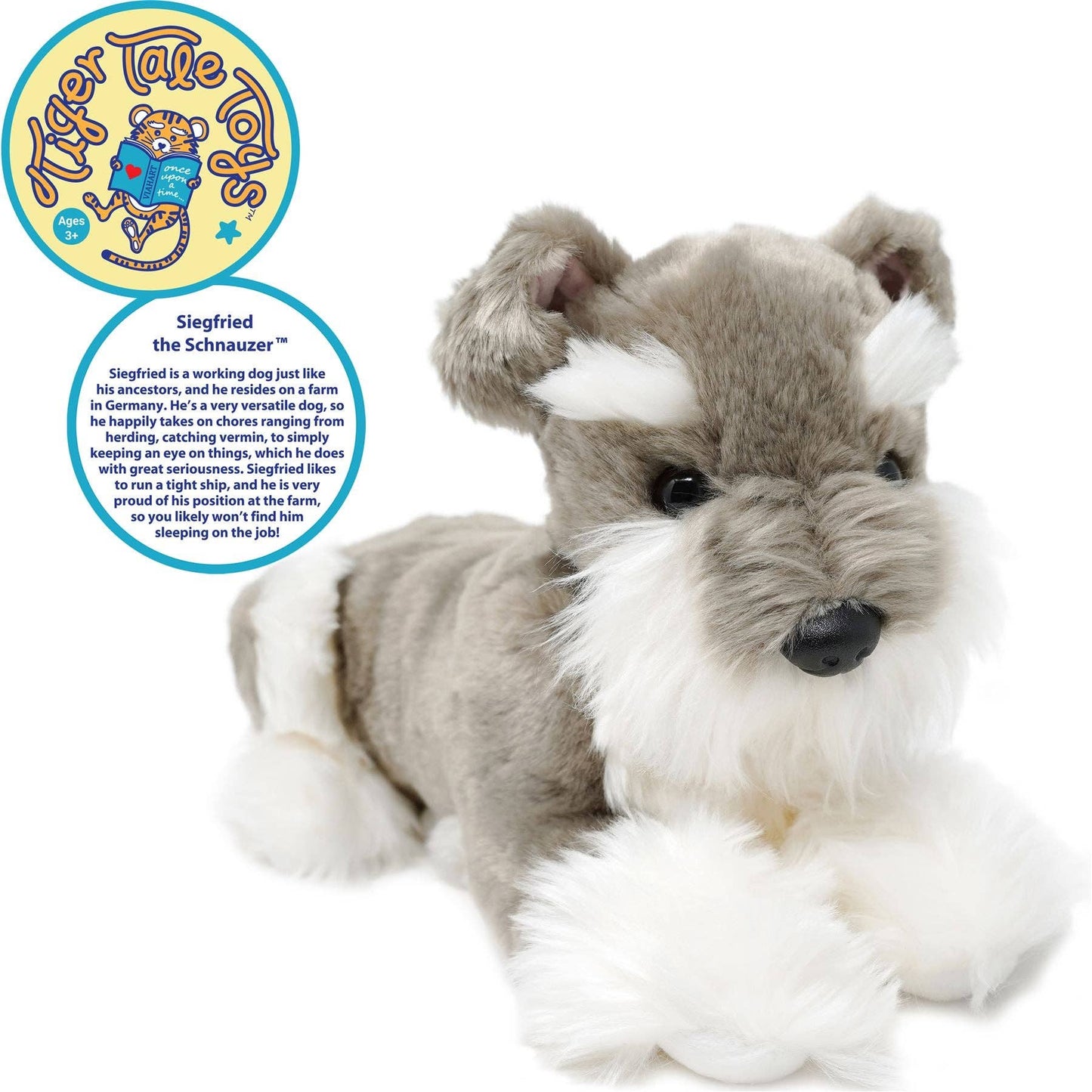 Siegfried The Schnauzer | 7 Inch Stuffed Animal Plush