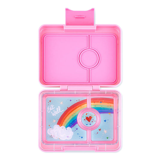 Snack Size Bento Lunch Box Fifi Pink (Rainbow) - Mini Bento