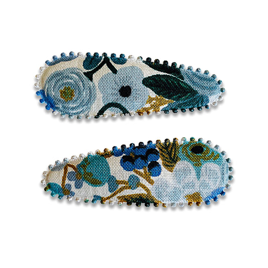 Cotton Covered Hair Clips | Eleanor