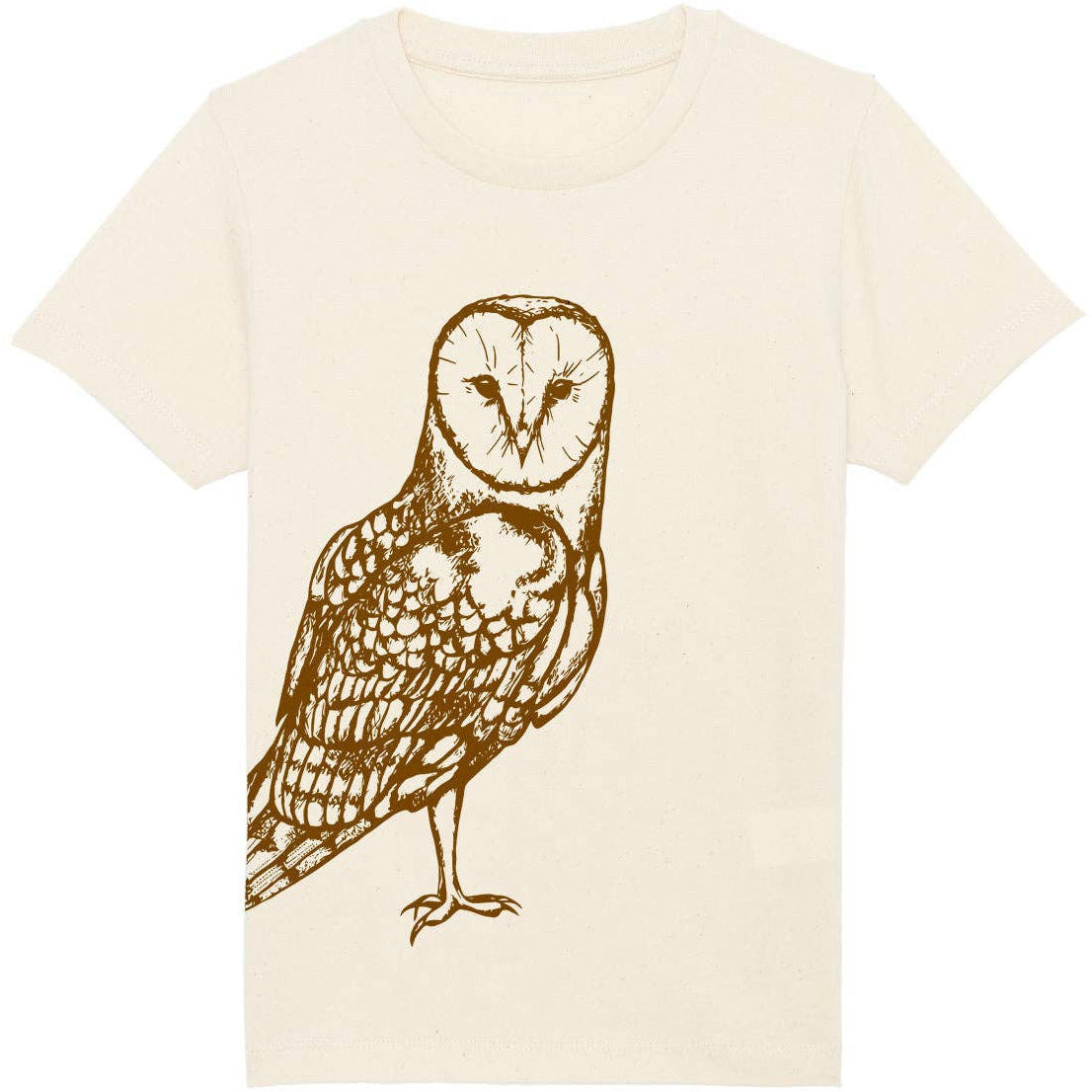 Organic Cotton Kids T-Shirt | Natural Owl