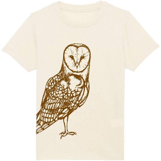 Organic Cotton Kids T-Shirt | Natural Owl