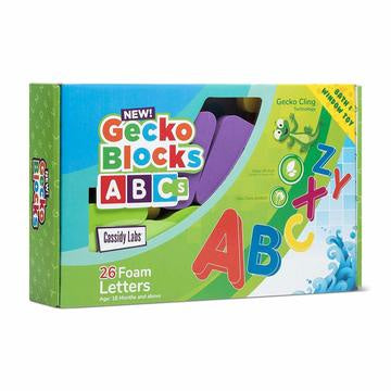 Gecko Sticky Foam Building Blocks | ABC's