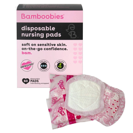 Bamboobies Disposable Nursing Pads - 60 count