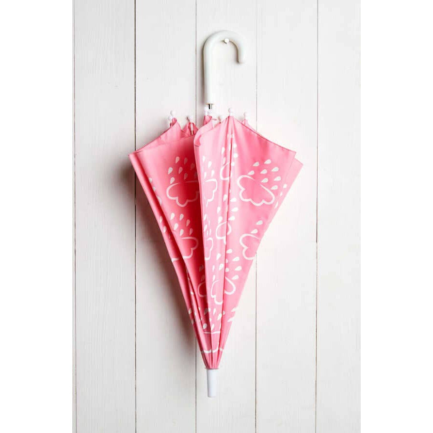 Color Revealing Umbrella for Kids | Baby Pink