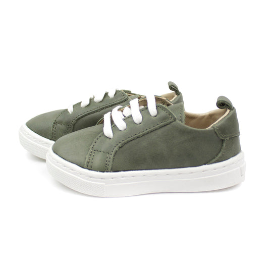 Leather Low Top Sneakers | Sage